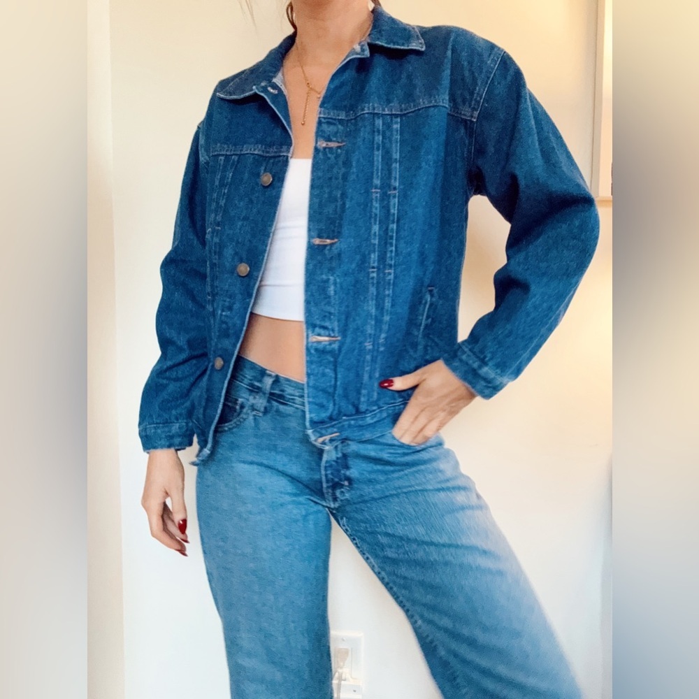 Vintage Denim London Blues Jacket- size 14 but fits a S - Picture 3 of 3
